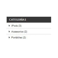 Bloque de categorías con contador - Añade el número de productos al lado de cada categoría.